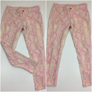 DL1961 Emma Legging Python BOA Pink Yellow White Animal Print Jeans